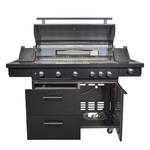 Boretti Boretti Imperatore Nero Gasbarbecue 5-branders