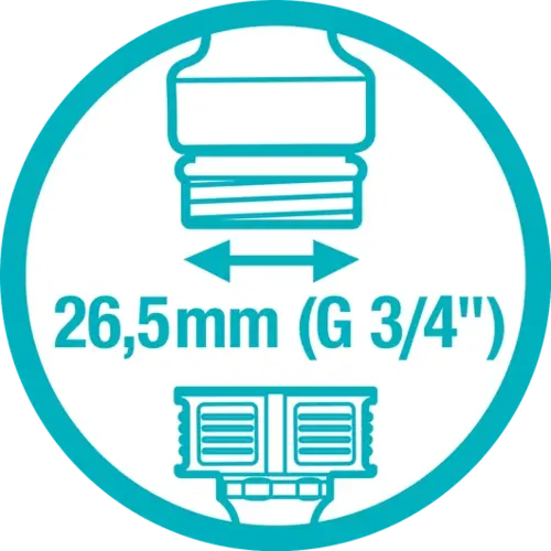 Gardena Kraanstuk 26,5 mm (G 3/4") Gardena Gardena Kraanstuk 26,5 mm (G 3/4")