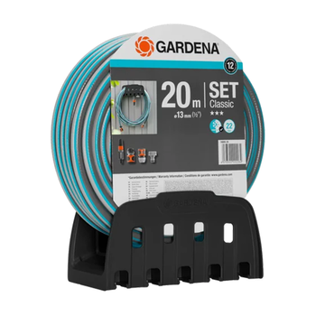 Gardena Classic slang 13 mm met wandhouder (1/2"), 20 m Gardena Classic slang 13 mm met wandhouder (1/2"), 20 m