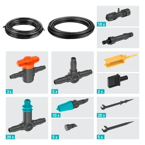 Gardena Micro-Drip-Bewatering Terras Set, 30 planten Gardena Gardena Micro-Drip-Bewatering Terras Set, 30 planten