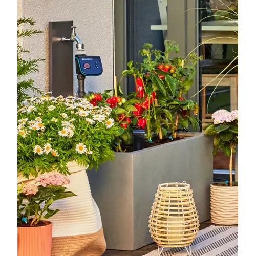 Gardena Micro-Drip-Bewatering Terras Set, 30 planten Gardena Gardena Micro-Drip-Bewatering Terras Set, 30 planten