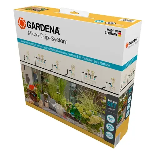Gardena Micro-Drip-Bewatering Terras Set, 30 planten Gardena Gardena Micro-Drip-Bewatering Terras Set, 30 planten