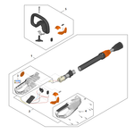 STIHL HLA 40 Steel, Bedieningshandgreep - onderdelen STIHL STIHL HLA 40 Steel, Bedieningshandgreep - onderdelen