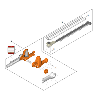 STIHL HLA 40 Elektromotor, mesbalk - onderdelen STIHL HLA 40 Elektromotor, mesbalk - onderdelen