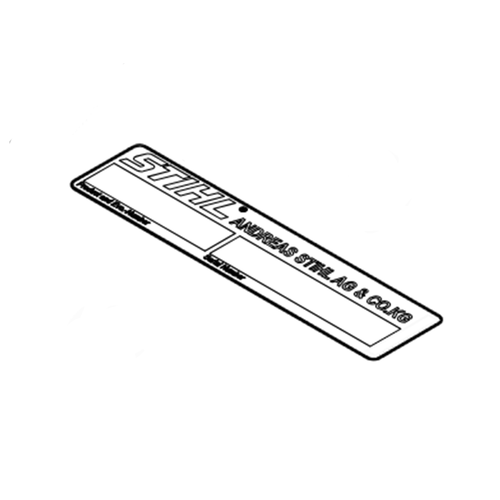 STIHL Sticker Machinenummer - 0000 967 3447 STIHL STIHL Sticker Machinenummer - 0000 967 3447