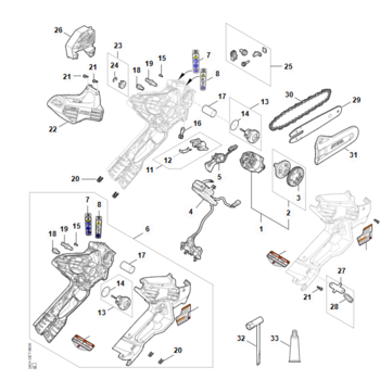 STIHL GTA 40 A - reserveonderdelen - onderdelen