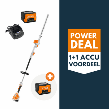 STIHL HLA 56 accu hoogsnoeier actieset met 2x AK 20 accu en 1x AL 101 lader STIHL HLA 56 accu hoogsnoeier actieset met 2x AK 20 accu en 1x AL 101 lader