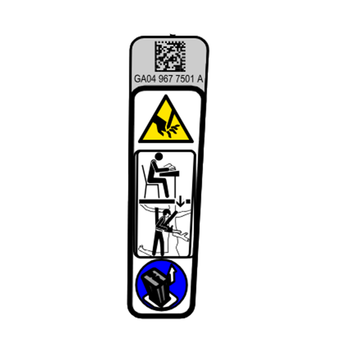 STIHL Waarschuwingssticker - GA04 967 7501
