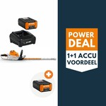 STIHL HSA 100 accu heggenschaar actieset met 2x AP 200 P accu en 1x AL 301.1 lader STIHL STIHL HSA 100 accu heggenschaar actieset met 2x AP 200 P accu en 1x AL 301.1 lader