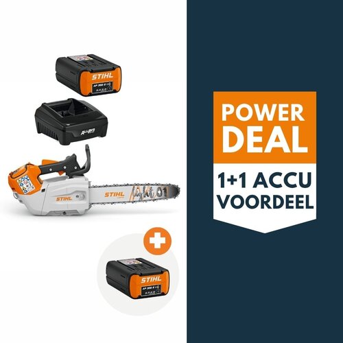STIHL MSA 190 T accu kettingzaag actieset met 2x AP 300 S accu en 1x AL 301.1 lader - 35 cm STIHL STIHL MSA 190 T accu kettingzaag actieset met 2x AP 300 S accu en 1x AL 301.1 lader - 35 cm