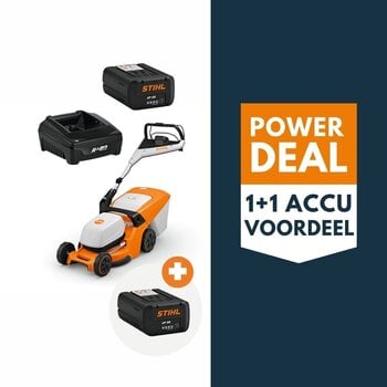 STIHL RMA 443 PV accu grasmaaier actieset met 2x AP 30 accu en 1x AL 301.1 lader