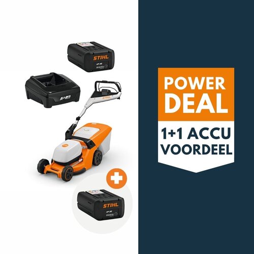 STIHL STIHL RMA 443 PV accu grasmaaier actieset met 2x AP 30 accu en 1x AL 301.1 lader