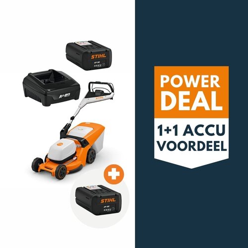 STIHL STIHL RMA 448 PV  accu grasmaaier actieset met 2x AP 30 accu en 1x AL 301.1 lader