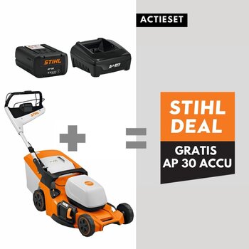 STIHL RMA 453 PV accu grasmaaier actieset met 2x AP 30 accu en 1x AL 301.1 lader