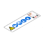 STIHL Waarschuwingssticker HT - 0000 967 7319 STIHL STIHL Waarschuwingssticker HT - 0000 967 7319