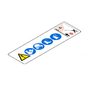 STIHL Waarschuwingssticker HT - 0000 967 7319