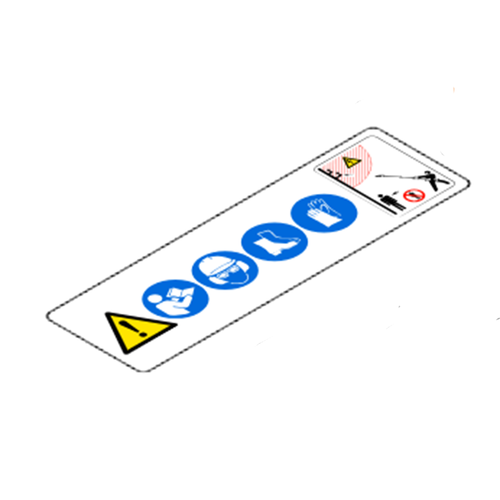 STIHL Waarschuwingssticker HT - 0000 967 7319 STIHL STIHL Waarschuwingssticker HT - 0000 967 7319