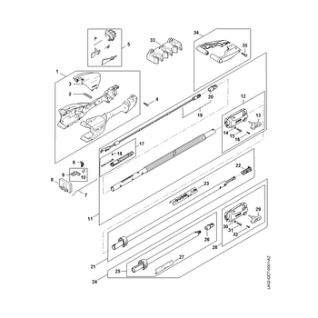 STIHL HTA 50 Handgreephuis, Steel - onderdelen