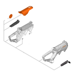 STIHL Handgreephuis - LA05 790 1000 STIHL STIHL Handgreephuis - LA05 790 1000