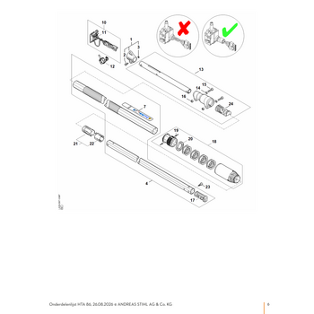 STIHL HTA 86 Steel # 443442002 - onderdelen