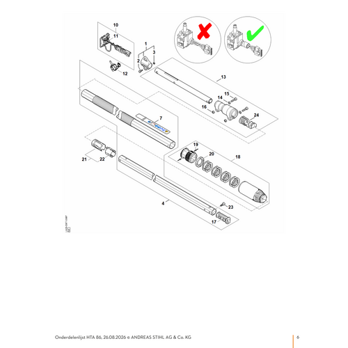 STIHL STIHL HTA 86 Steel # 443442002 - onderdelen