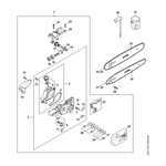 STIHL HTA 160 B Aandrijfkop 3/8"P 7 Z - onderdelen STIHL STIHL HTA 160 B Aandrijfkop 3/8"P 7 Z - onderdelen