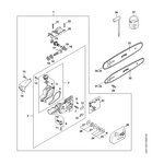 STIHL HTA 160 B Aandrijfkop 1/4"P 8 Z - onderdelen STIHL STIHL HTA 160 B Aandrijfkop 1/4"P 8 Z - onderdelen