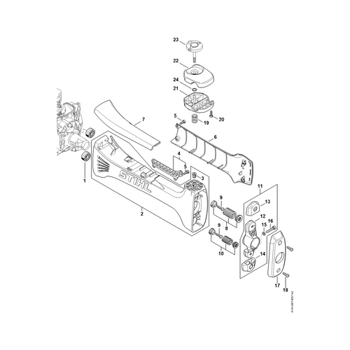 STIHL FS 561 C-EM AV-systeem - onderdelen STIHL STIHL FS 561 C-EM AV-systeem - onderdelen