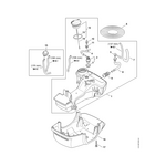 STIHL FS 561 C-EM Benzinetank - onderdelen STIHL STIHL FS 561 C-EM Benzinetank - onderdelen