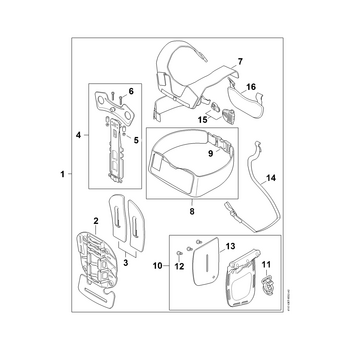 STIHL FS 561 C-EM Bosdraagstel ADVANCE X-TREEm - onderdelen