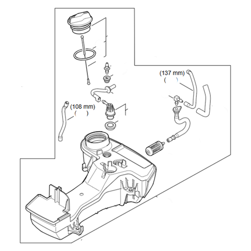 STIHL STIHL Benzinetank - 4148 350 0403