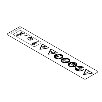 STIHL Waarschuwingssticker FS - 0000 967 7253