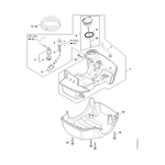 STIHL FS 461 C-EM L Benzinetank - onderdelen STIHL STIHL FS 461 C-EM L Benzinetank - onderdelen