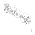 STIHL FS 461 C-EM L Koppeling, koppelingshuis - onderdelen STIHL STIHL FS 461 C-EM L Koppeling, koppelingshuis - onderdelen