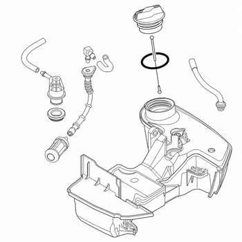 STIHL Benzinetank - 4147 350 0408 STIHL Benzinetank - 4147 350 0408