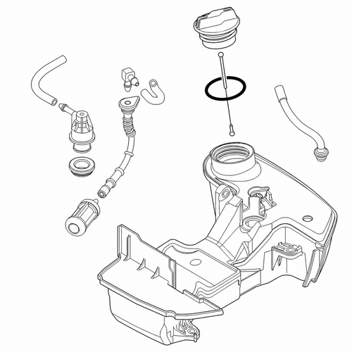 STIHL STIHL Benzinetank - 4147 350 0408