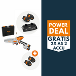 STIHL GTA 30 mini accu kettingzaag actieset met 4x AS 2 accu en AL 5-2 lader STIHL STIHL GTA 30 mini accu kettingzaag actieset met 4x AS 2 accu en AL 5-2 lader