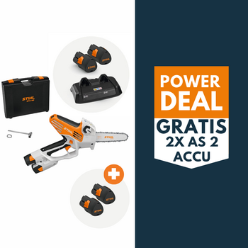 STIHL GTA 40 accu snoeizaag actieset met 4x AS 2 accu en AL 5-2 lader STIHL GTA 40 accu snoeizaag actieset met 4x AS 2 accu en AL 5-2 lader
