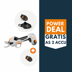 STIHL ASA 20 accu snoeischaar actieset met 2x AS 2 accu en 1x AL 1 lader STIHL STIHL ASA 20 accu snoeischaar actieset met 2x AS 2 accu en 1x AL 1 lader