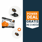STIHL KOA 20 accu compressor actieset met 2x AS 2 accu en 1x AL 1 lader STIHL STIHL KOA 20 accu compressor actieset met 2x AS 2 accu en 1x AL 1 lader