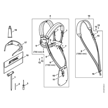 STIHL FS 111 Gereedschap, speciaal toebehoren - onderdelen STIHL FS 111 Gereedschap, speciaal toebehoren - onderdelen