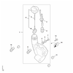STIHL FS 38 Benzinetank - onderdelen STIHL STIHL FS 38 Benzinetank - onderdelen