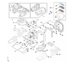 STIHL HSA 100.1 Handgreephuis, Carter, Elektronisch moduul - onderdelen STIHL STIHL HSA 100.1 Handgreephuis, Carter, Elektronisch moduul - onderdelen