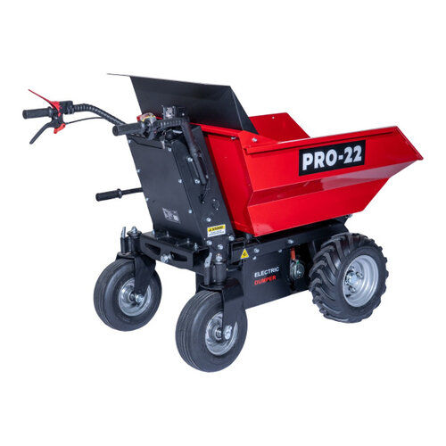 PRO-22 D500E-M Accu Mini Dumper / Kruiwagen - handmatig kiepen PRO-22 PRO-22 D500E-M Accu Mini Dumper / Kruiwagen - handmatig kiepen