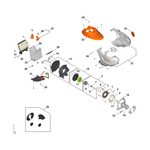 STIHL STIHL FSA 140 Carter, elektromotor - onderdelen