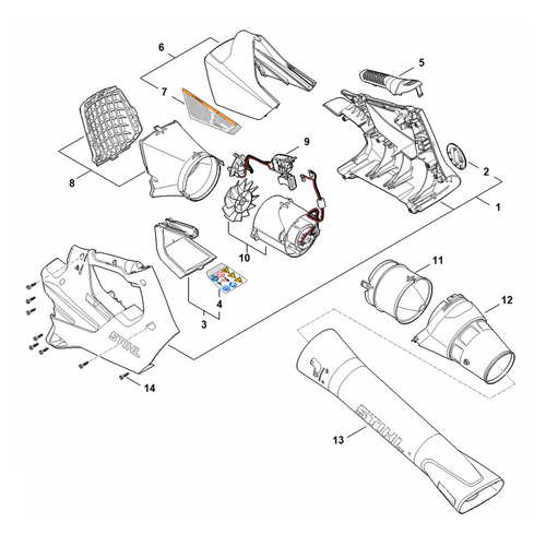 STIHL BGA 30 Reserveonderdelen - onderdelen STIHL STIHL BGA 30 Reserveonderdelen - onderdelen