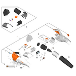 STIHL BGA 110 Reserveonderdelen - onderdelen STIHL STIHL BGA 110 Reserveonderdelen - onderdelen