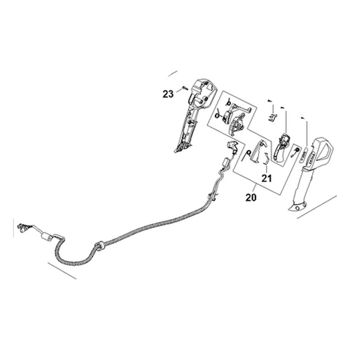 STIHL Bedieningshandgreep - BA03 790 1301 STIHL STIHL Bedieningshandgreep - BA03 790 1301