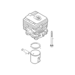 STIHL Cilinder m. zuiger Ø 34 mm - 4241 020 1204 STIHL STIHL Cilinder m. zuiger Ø 34 mm - 4241 020 1204