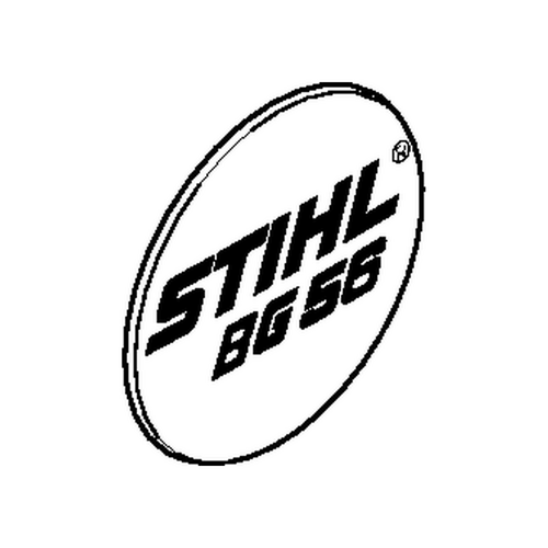 STIHL Typeplaatje BG 56 - 4241 967 1500 STIHL STIHL Typeplaatje BG 56 - 4241 967 1500